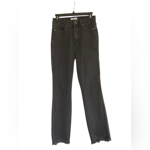 Good American Black Straight Leg Jeans Size 27 - Picture 1 of 16